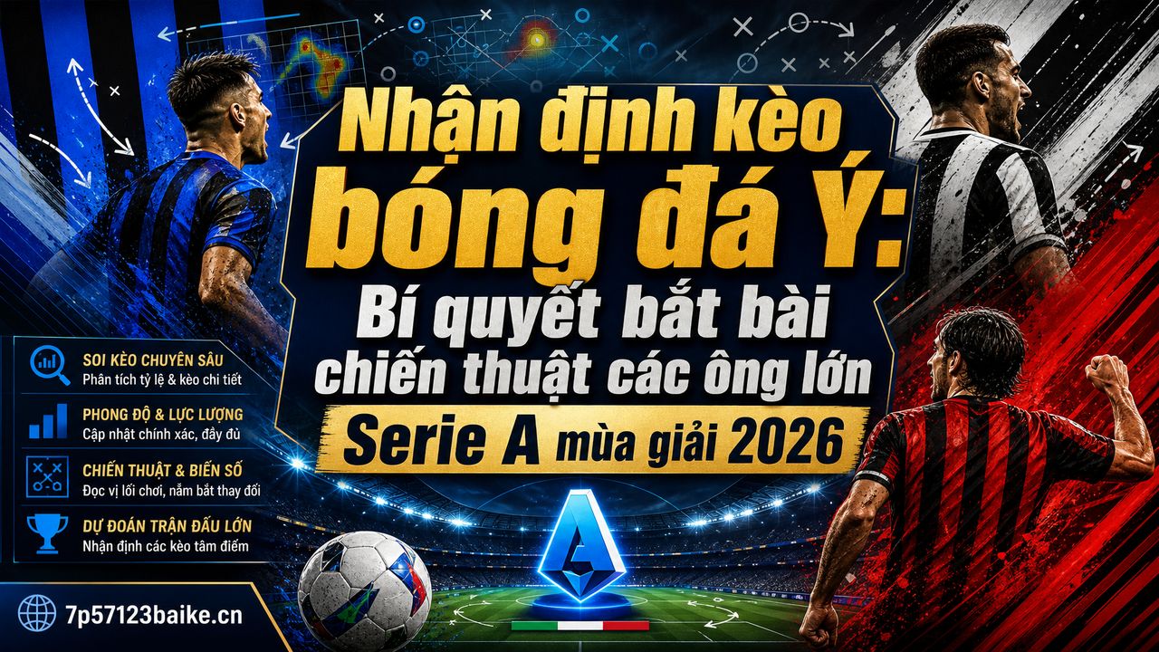 Nhận định kèo bóng đá Ý: Bí quyết bắt bài chiến thuật các ông lớn Serie A mùa giải 2026